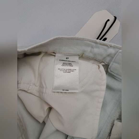 Current/Elliott Relaxed Cuffed Boyfriend Fit Jeans Light Blue Size 27 NWT - Picture 12 of 16